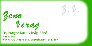 zeno virag business card